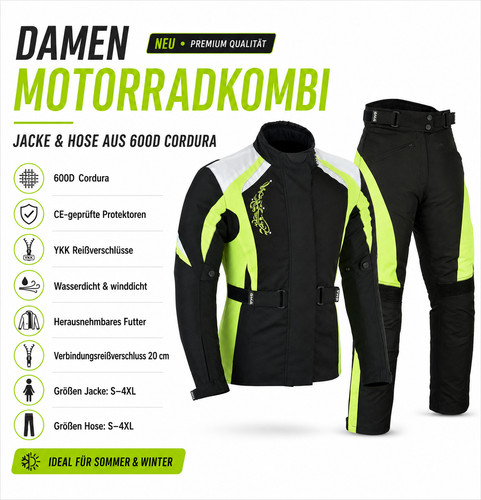 Neu damen motorradkombi - neu,
